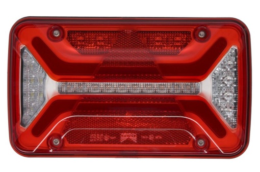 Stop spate stanga MULTILED III (LED, 12/24V, cu intermitent, cu far de ceata, marsarier, cu stop, lumina de parcare, reflector triunghiular, conector: 2x ASS2 2PIN/ASS2 7PIN) potrivit ADR