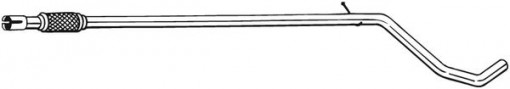 Teava esapament Mijloc (flexibil) potrivit FIAT PANDA, PANDA/HATCHBACK 1.1-1.2LPG 09.03-
