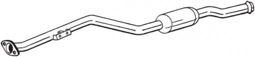 Teava esapament Mijloc potrivit MERCEDES C (C204), C T-MODEL (S204), C (W204), E (A207), E (C207), E T-MODEL (S212), E (W212) 1.8 01.07-