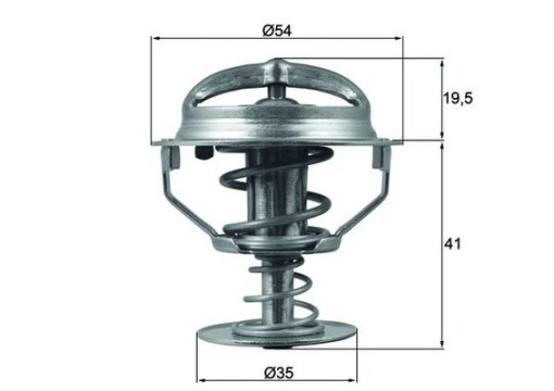 Termostat lichid racire (82°C) potrivit FORD FIESTA IV, FIESTA V, FUSION, KA, STREET KA 1.3/1.6 09.96-11.08