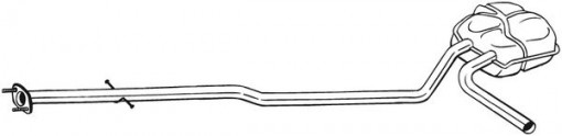 Toba esapament intermediara potrivit MINI (R50, R53), (R52) 1.6 03.02-07.08