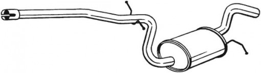 Toba esapament intermediara potrivit SKODA OCTAVIA II 1.8 06.07-04.13