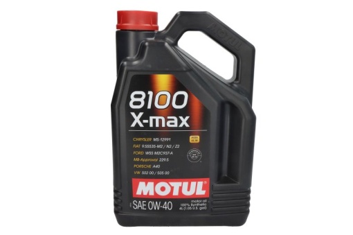 Ulei motor 8100 (4L) 0W40 ;API SN; ACEA A3; B4; BMW LL-01; CHRYSLER MS-12991; FIAT 9.55535 M2; FIAT 9.55535 N2; FIAT 9.55535 Z2; FORD M2C937 A; MB 229.5; PORSCHE A40; RENAULT RN 0710; VW 502.00; VW 50