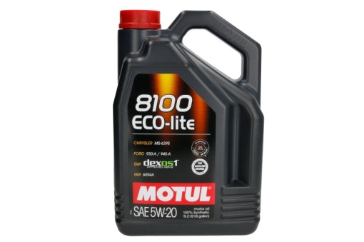Ulei motor 8100 (5L) 5W20 ;API RC; SP; CHRYSLER MS-6395; DEXOS1 GEN2; FIAT 9.55535 CR1; FORD M2C930 A; FORD M2C945 A; FORD M2C945 B1; FORD M2C960 A1; HONDA; HYUNDAI; KIA; LEXUS; MAZDA; MITSUBISHI; NIS