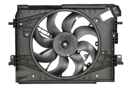 Ventilator radiator (cu carcasa) potrivit DACIA DOKKER, DOKKER/MINIVAN, DUSTER, DUSTER/SUV, LODGY, LOGAN II, LOGAN MCV II, SANDERO II; NISSAN MICRA V; RENAULT CAPTUR I, CLIO IV 0.9-1.6LPG 02.08-