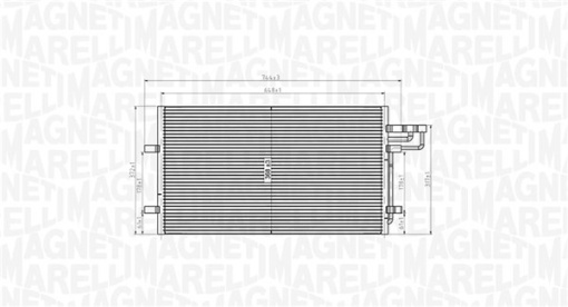Condensator climatizare potrivit FORD C-MAX, FOCUS C-MAX, FOCUS II, FOCUS II/KOMBI 1.4-2.5 10.03-