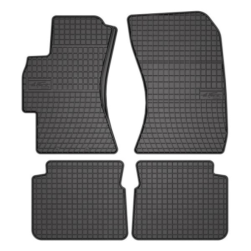 Covoras podea cauciuc FROGUM Rubber, 4 buc BASIC, fata/spate, set, culoare negru, potrivit SUBARU FORESTER, LEGACY V, OUTBACK 05.09-, Saloon / Station wagon / SUV