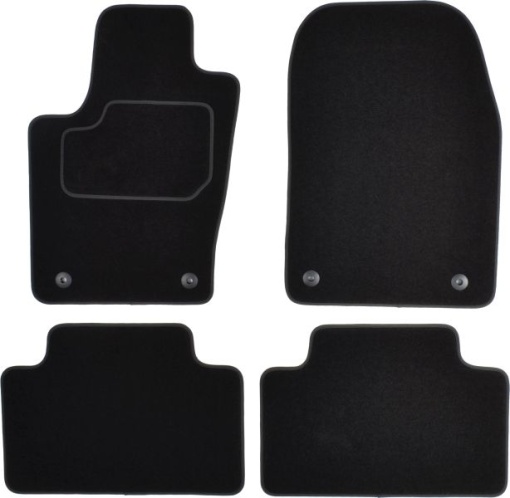 Covoras podea cauciuc MAMMOOTH Velours, 4 buc, fata/spate, set, culoare negru, potrivit JEEP GRAND CHEROKEE IV 11.10-, Off-road / SUV