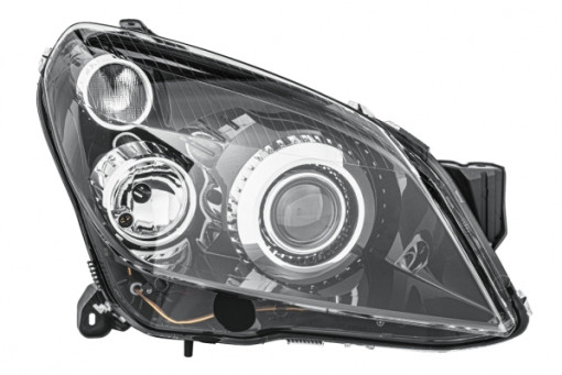 Far Dreapta (bi-xenon/halogen, D2S/H7/PY21W/W5W, electric, cu motor, culoare semnalizator: transparent) potrivit OPEL ASTRA H, ASTRA H CLASSIC potrivit OPEL 03.04-05.14