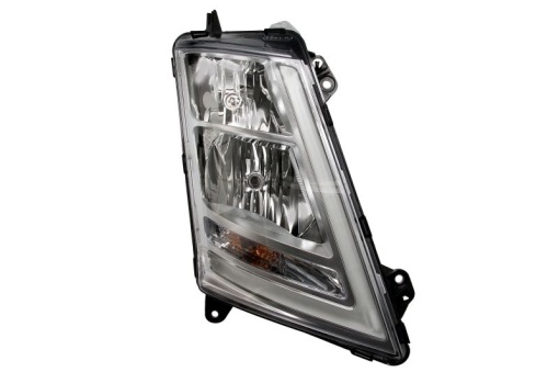 Far dreapta (H1/H7/LED/PY21W, manual, culoare insert: argintiu) potrivit VOLVO FH II 01.12-