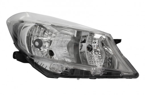Far dreapta (H4, electric, fundal cromat, fundal transparent) TOYOTA YARIS 2010-2014