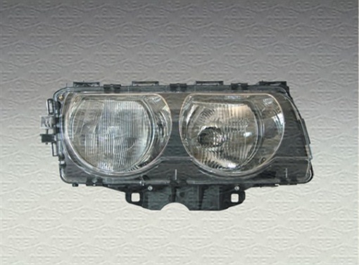 Far fata Dreapta (halogen, H7/HB3, electric, culoare insert: titan) potrivit BMW 7 (E38)