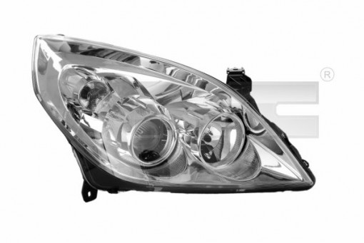 Far stanga (H1/H7, reglaj electric, cu motoras, fundal cromat) OPEL SIGNUM, VECTRA C, VECTRA C GTS 2005-2008