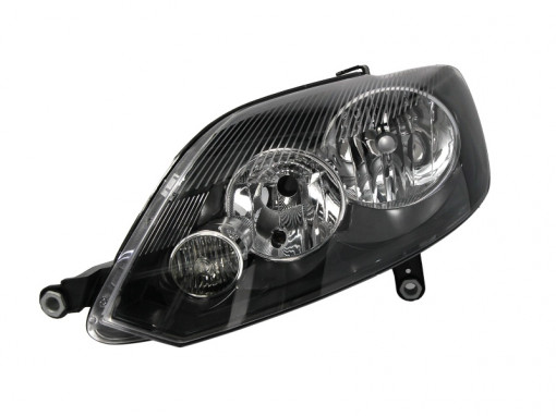 Far stanga (H15/H7, reglaj electric, cu motoras, fundal negru) VW GOLF PLUS