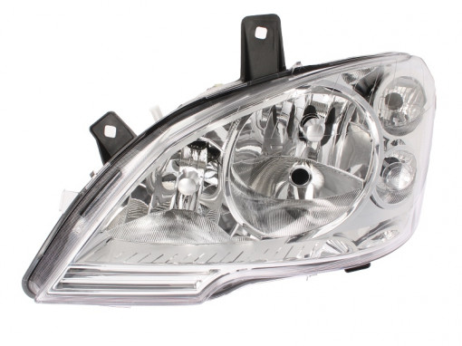 Far stanga (H7, reglaj electric, cu motoras, fundal cromat) MERCEDES Clasa VIANO (W639), VITO / MIXTO (W639), VITO (W639)