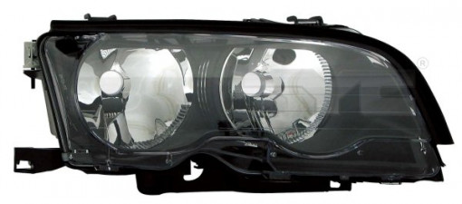 Far stanga (H7, reglaj electric, cu motoras, fundal negru) BMW Seria 3 (E46)