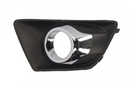 Grila bara fata Dreapta cu locas proiector, plastic, crom/negru potrivit FORD ECOSPORT 08.12- 10.13-10.17