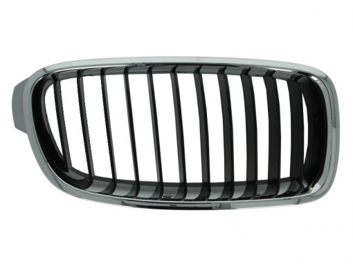 Grila fata Dreapta crom/negru potrivit BMW 3 F30, F80, 3 F31 1.5-3.0H 11.11-06.19