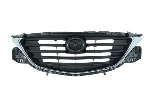 Grila radiator (cu dunga, crom/negru) potrivit MAZDA CX-9 2.5 06.16- 12.15-