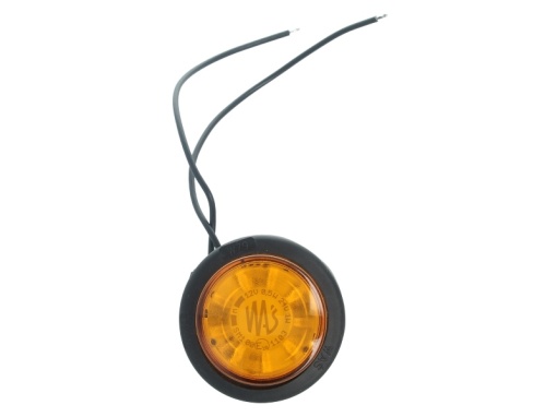Lumina clarificare lumini stanga/dreapta, forma: rotund, portocaliu, LED, 12/24V