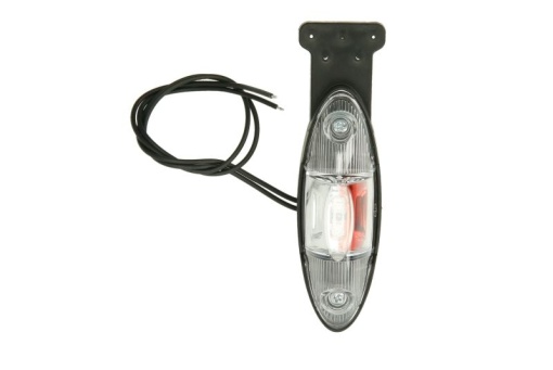 Lumina clarificare stanga, portocaliu/rosu/alb, LED, inaltime 120mm; latime 42mm; adancime 38mm, în relief, lungime cablu 350mm, cu cuier, 12/24V (drept în relief)