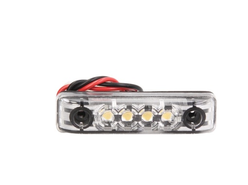 Lumina delimitare stanga/dreapta, alb, LED, inaltime 11mm; latime 65mm; adancime 16mm, surub, 24V