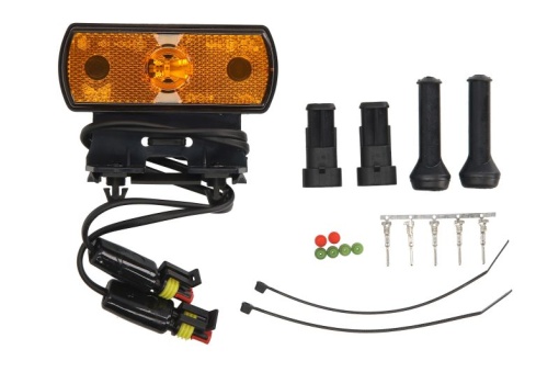 Lumini clarificare stanga/dreapta, portocaliu, LED, cu cuier, 24V (conector: SUPERSEAL 2PIN) potrivit SCHMITZ