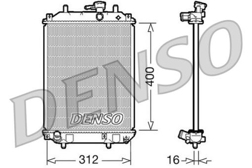 Radiator motor (Manual) potrivit DAIHATSU CUORE VI 1.0