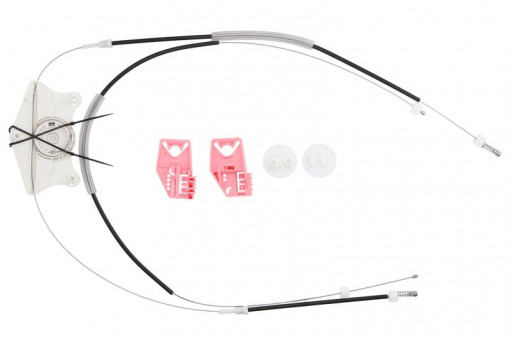 Set reparatie macara geam Fata Dreapta (set) potrivit SKODA SUPERB II 03.08-05.15
