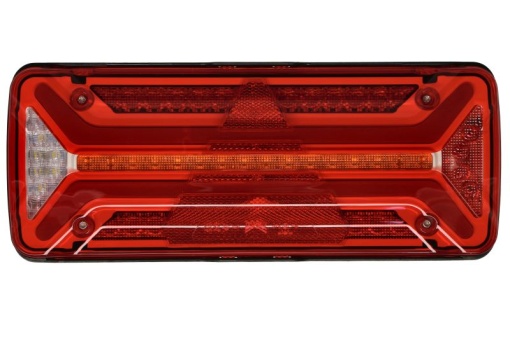 Stop spate dreapta ECOLED II (LED, 10/30V, cu intermitent, cu far de ceata, marsarier, cu stop, lumina de parcare, reflector triunghiular, indicator dinamic, conector: ASS2 7PIN)