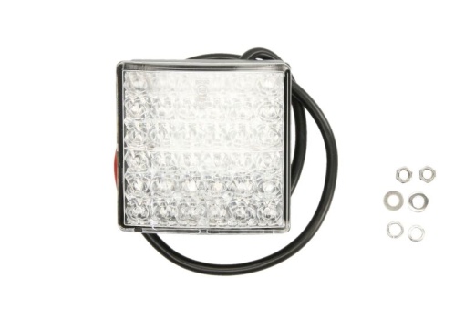 Stop spate stanga/dreapta (LED, 24V, cu intermitent, cu stop, lumina de parcare, lungime cablu: 0,5m 80x80mm)