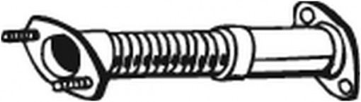 Teava esapament Fata (flexibil, lungime:460mm) potrivit SAAB 9-5 2.0/2.3/2.3ALK 09.97-12.09
