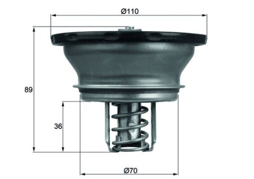 Termostat lichid racire (82°C, cu garnitura) potrivit RVI C, D, K, KERAX, MAGNUM, PREMIUM 2, T; VOLVO 8300, 9300, 9400, 9700, 9900, B9, FH, FH II, FH16, FH16 II, FM, FM II D11A-330-G9A300 08.93-