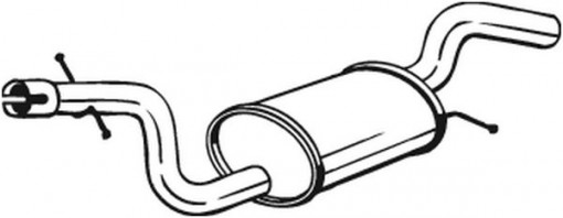 Toba esapament intermediara potrivit SKODA OCTAVIA II; VW JETTA III 2.0 11.04-10.10