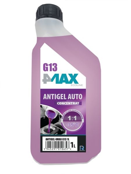 Antgiel (tip de refrigerant G13) (1x1L, 1KG, 1:1=-38°C), fara silicati, violet, contine: mono-etilenglicolului