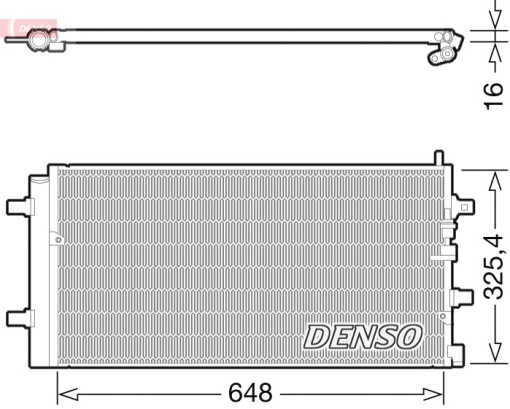 Condensator climatizare (cu uscator) potrivit AUDI A6 C5, ALLROAD C5 1.9D/2.5D 04.97-08.05
