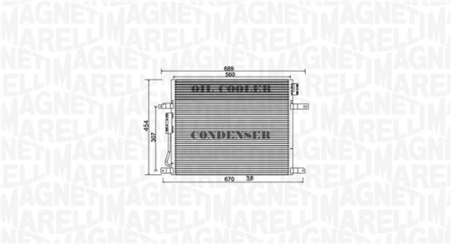 Condensator climatizare potrivit JEEP GRAND CHEROKEE II 2.7D/4.0/4.7 04.99-09.05