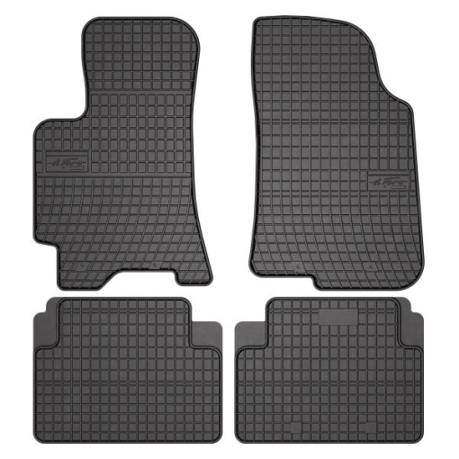 Covoras podea cauciuc FROGUM Rubber, 4 buc BASIC, fata/spate, set, culoare negru, potrivit DAEWOO LANOS 02.97-, Saloon / Van