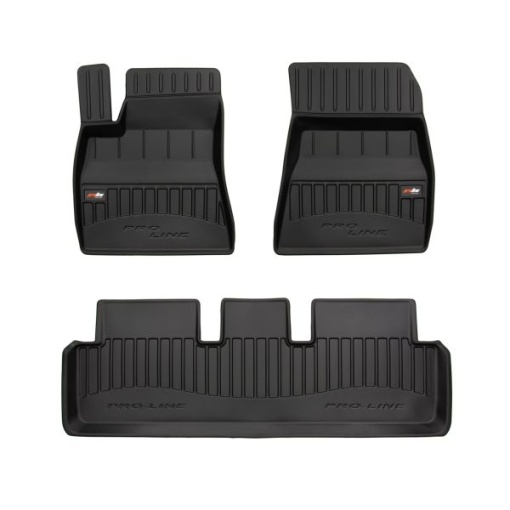 Covoras podea cauciuc FROGUM TPE, 3 buc proLine 3D, set, culoare negru, potrivit TESLA MODEL 3 01.17-, Hatchback