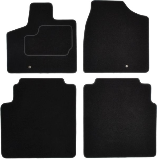 Covoras podea cauciuc MAMMOOTH Velours, 4 buc., fata/spate, set, culoare negru, potrivit CHRYSLER TOWN & COUNTRY, VOYAGER V 10.07-, van, lung