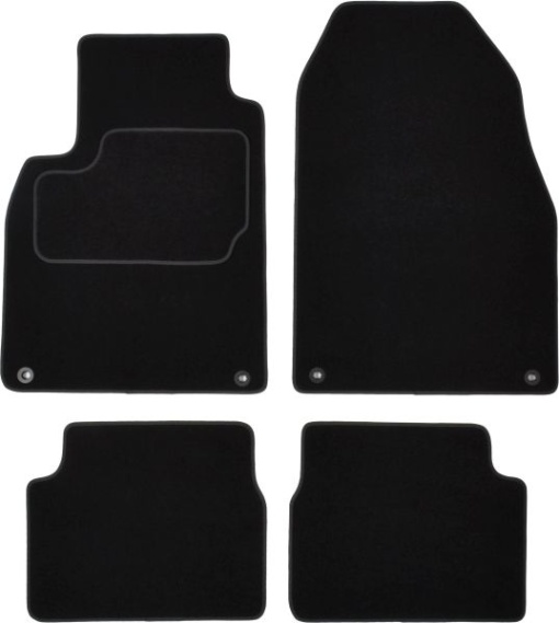 Covoras podea cauciuc MAMMOOTH Velours, 4 buc, fata/spate, set, culoare negru, potrivit SAAB 9-3 09.02-02.15, Saloon