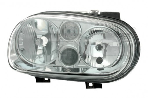 Far dreapta (H1/H3/H7, reglaj electric, fundal cromat) VW GOLF IV
