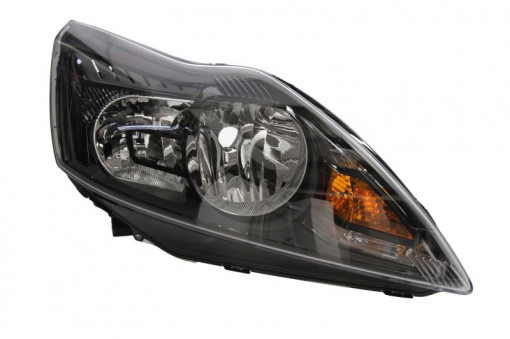Far dreapta (H1/H7, reglaj electric, cu motoras, fundal negru) FORD FOCUS 2008-2012