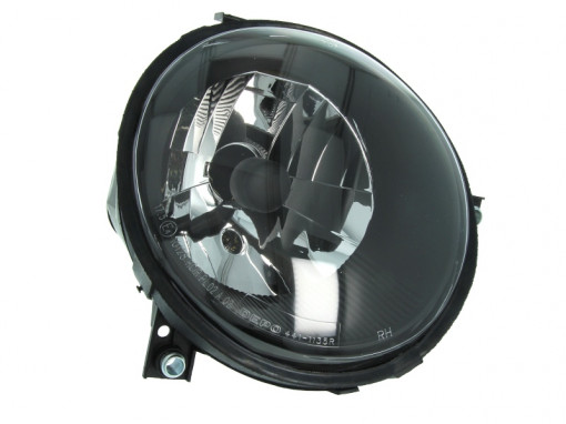 Far Dreapta (H4, electric, fara motoras, culoare insertie: negru) potrivit VW LUPO I