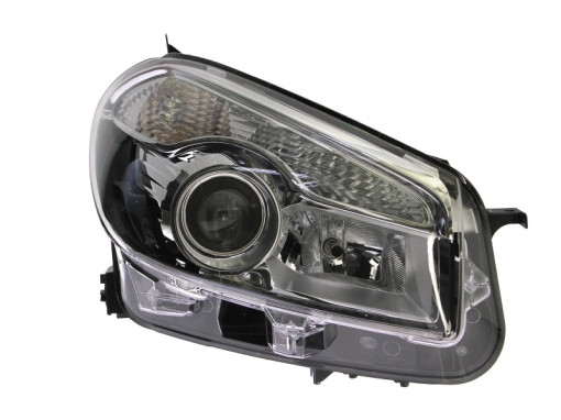 Far Dreapta (halogen, H7/H7/PY21W/W5W, electric, cu motor, bec, culoare insertie: cromat, culoare semnalizator: transparent) potrivit NISSAN QASHQAI I -11.13