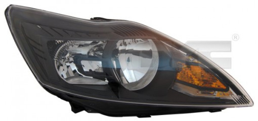 Far stanga (H1/H7, reglaj electric, cu motoras, fundal negru) FORD FOCUS II