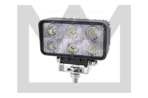 Lumina lucru (LED, 10-30V, 18W, 1440lm, numar diode: 6x3W, inaltime: 60mm, latime: 110mm, adancime: 56mm)
