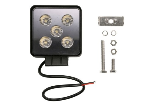 Lumina lucru (LED, 12/24/30V, 12W, 1000lm, numar diode: 5x3W, inaltime: 109mm, latime: 109mm, adancime: 50mm, lungime cablu: 0,45m, lumina dispersata)