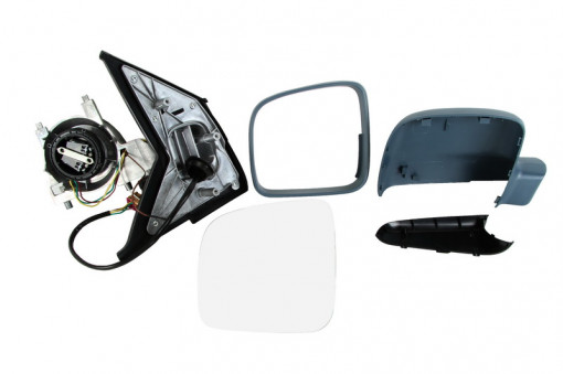 Oglinda stanga electrica, asferic, incalzita, grunduita VW TRANSPORTER intre 2003-2009