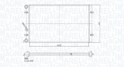 Radiator motor (Automat/Manual) potrivit AUDI A3, TT; OPEL MOVANO A; SEAT LEON, TOLEDO II; SKODA OCTAVIA I; VW BORA, BORA I, GOLF IV 1.4-2.5D